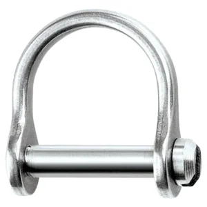 Ronstan Wide D Shackle, 1/8" Slotted Pin